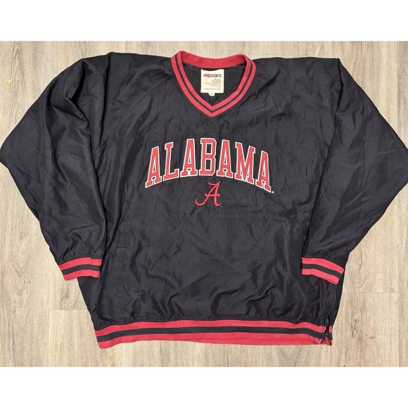 Pressbox Other - Vintage Alabama Crimson Tide Press Box Pullover Jacket XXL Black‎